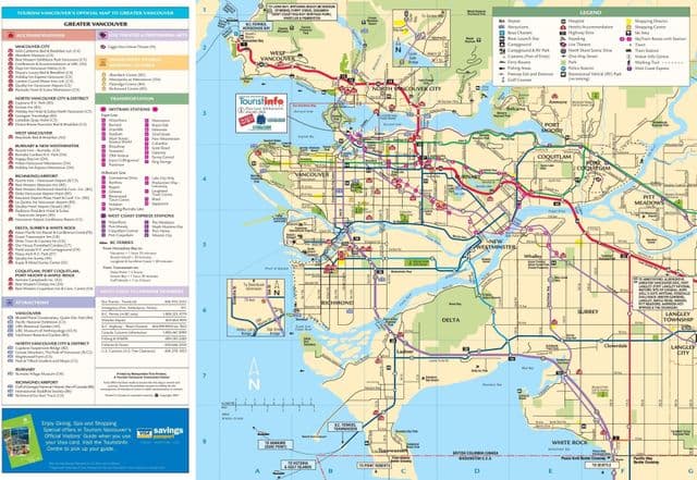 Vancouver Straßenkarte